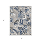 HomeRoots Blue & Grey Indoor Outdoor Area Rug - image 3