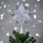 Northlight Seasonal 10in. Silver 6-Point Snowflake Tree Topper - image 3