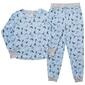Juniors Pillow Talk Long Sleeve Cats Suede Jogger Pajama Set - image 1