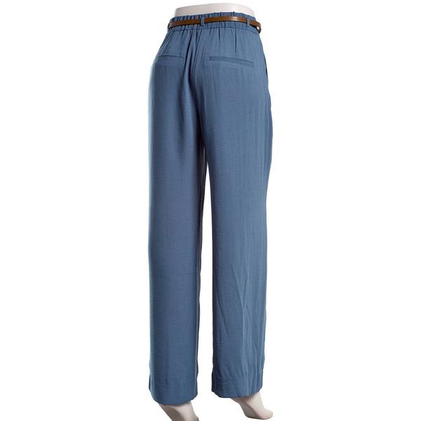 Juniors A. Byer Pleat Wide Leg Belted Pants