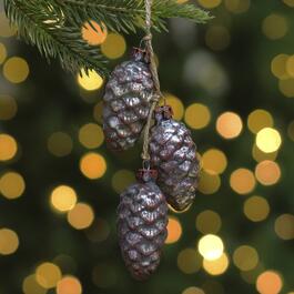 Northlight Seasonal Rust Mercury Christmas Pine Cone Ornament