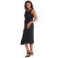 Womens Connected Apparel Sleeveless Crepe Side Wrap Dress - image 4