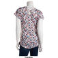 Womens Due Time Short Sleeve Floral Criss Cross Maternity Tee - image 2