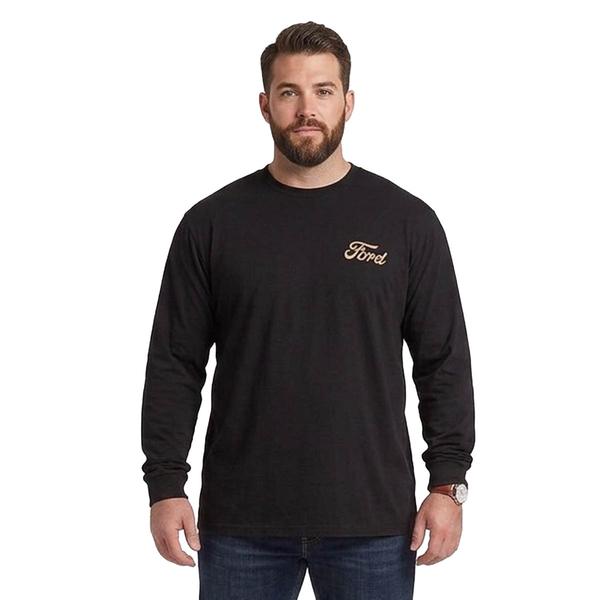 Mens Big & Tall Buckhorn River Ford Long Sleeve Tee - Black - image 