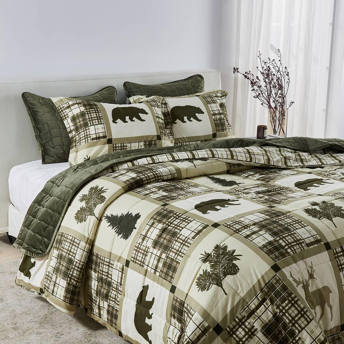 Freshfolds Winter Reversible Stonehurst 3pc. Comforter Set