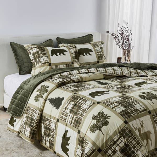 Freshfolds Winter Reversible Stonehurst 3pc. Comforter Set