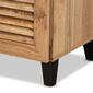 Baxton Studio Coolidge 3-Door Shoe Storage Cabinet w/ Drawer - image 6