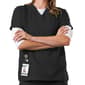 Womens Cherokee Work Wear V-Neck Top - Black - image 1