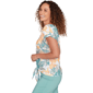 Womens Hearts of Palm Fresh Start Tropical Tie Front Blouse - image 4