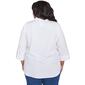 Plus Size Alfred Dunner Flower Power Pearl Studded Button Down - image 3