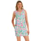 Womens Stella Parker Sleeveless Watercolor Floral UPF Shift Dress - image 3