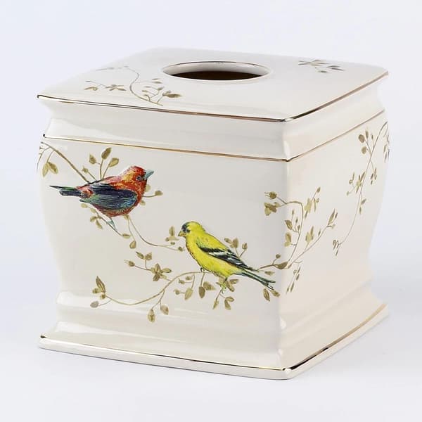 Avanti Gilded Bird Tissue Cover - image 