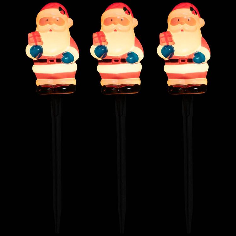 Northlight Seasonal Santa Christmas Pathway Markers - Set of 4