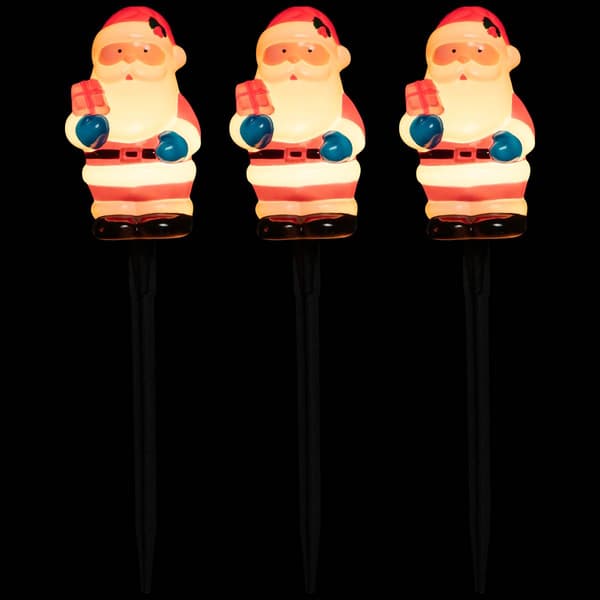 Northlight Seasonal Santa Christmas Pathway Markers - Set of 4