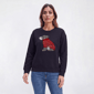 Womens Nautica Long Sleeve Dog Crew Neck Sweater - image 1
