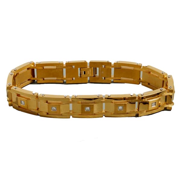 Mens Nova Star&#40;R&#41; Forged 1/4ctw. Lab Grown Diamond Bracelet