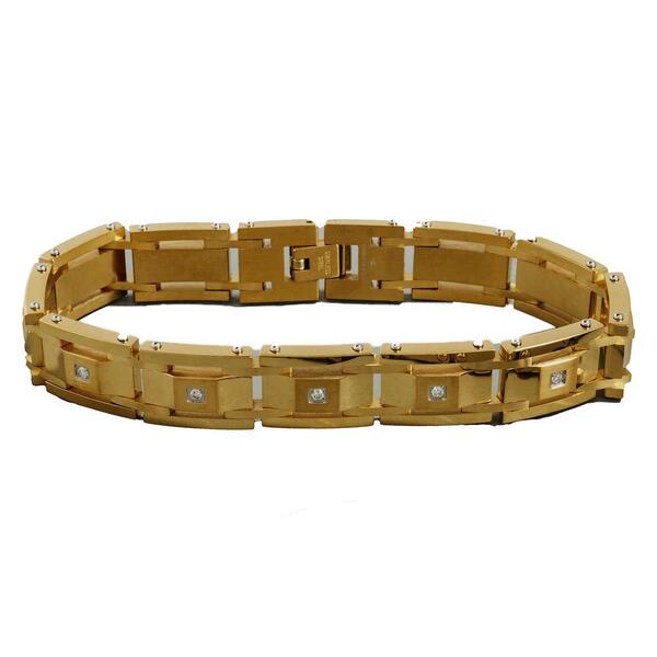 Mens Nova Star&#40;R&#41; Forged 1/4ctw. Lab Grown Diamond Bracelet - image 