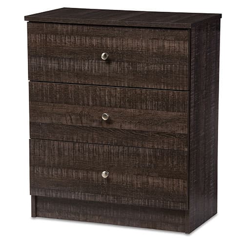 Baxton Studio Decon 3 Drawer Storage Chest