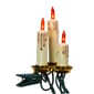Kurt Adler 15-Light White Triple Candle Light Set w/ Amber Bulbs - image 6