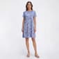 Womens Harlow & Rose Short Sleeve Abstract Floral Shift Dress - image 1