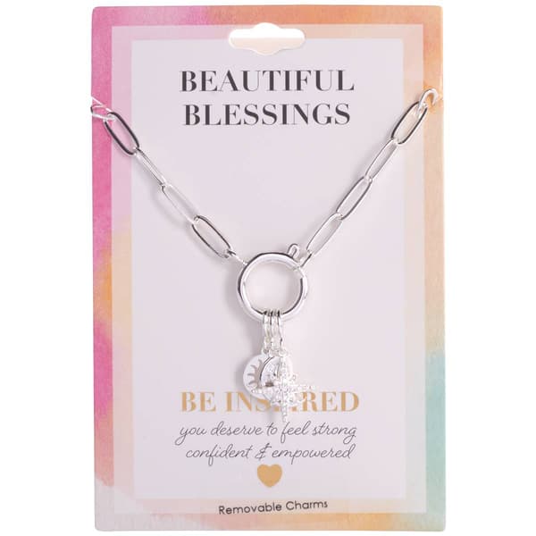 Beautiful Blessings Celestial-Themed Charm Pendant Necklace - image 
