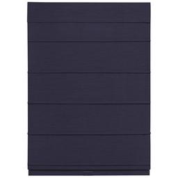 5in. Cordless Textured Fabric Roman Shades - Navy