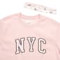 Juniors No Comment NYC Fleece Crew Sweatshirt w/ Headband - image 4
