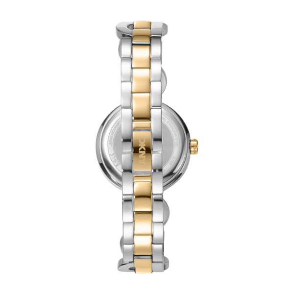 Womens DKNY Open Link Silver Dial Two-Tone Watch DK1L162M0065