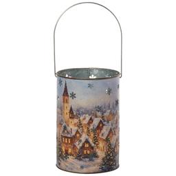 Primitives By Kathy Snowy Village Lantern