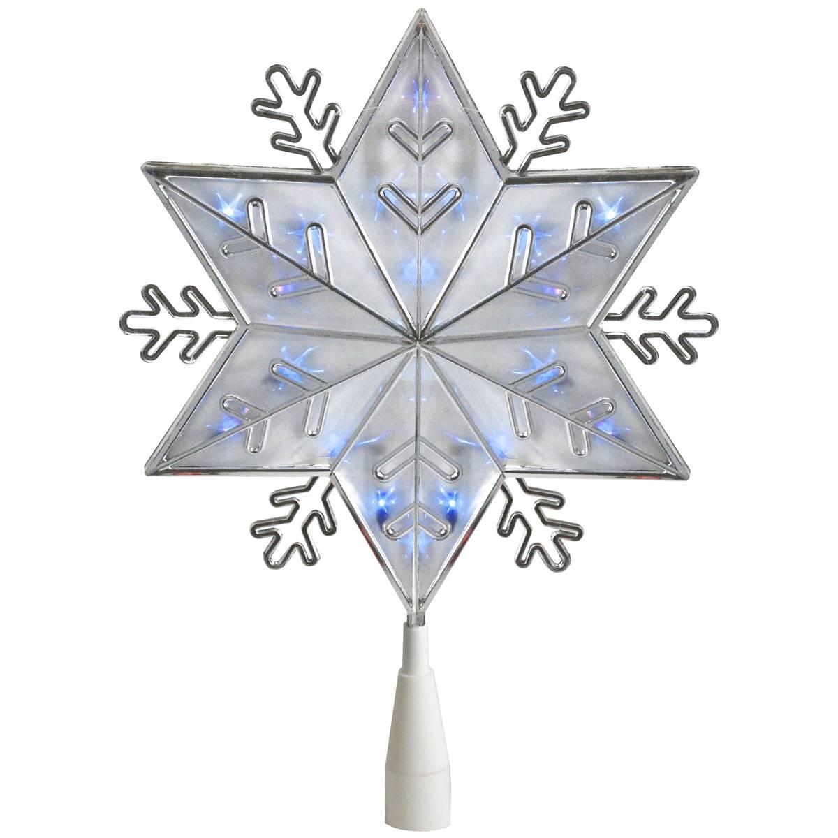Northlight Seasonal 10in. Silver 6-Point Snowflake Tree...