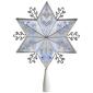 Northlight Seasonal 10in. Silver 6-Point Snowflake Tree Topper - image 1