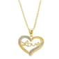 Accents by Gianni Argento Diamond Love Script In Heart Pendant - image 1