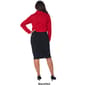 Womens Nina Leonard Solid Cowl Neck Popover Sweater Dress - image 2