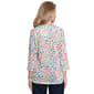 Plus Size Ali Miles 3/4 Sleeve Watercolor Dot Blouse - image 2