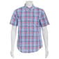 Mens Chaps Seersucker Plaid Button Down Shirt - Marina - image 1