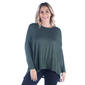 Plus Size 24/7 Comfort Apparel Oversized Long Sleeve Dolman Top - image 1