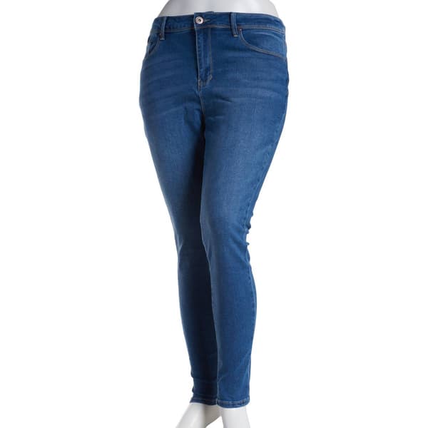 Juniors Plus California Vintage Everyday Classic Skinny Jeans - image 