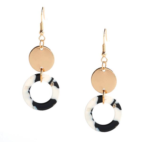 Ashley Cooper&#40;tm&#41; Resin Open Circle Drop Earrings - image 