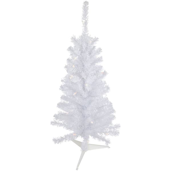 3'' Pre-Lit Woodbury White Pine Slim Artificial Christmas Tree  Cl