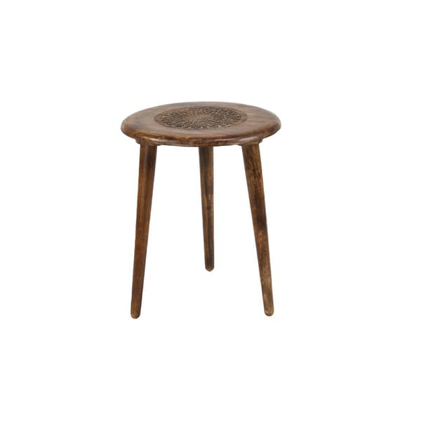 9th & Pike(R) Brown Wood Traditional Accent Table - image 