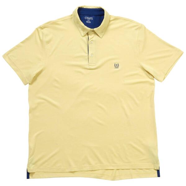 Mens Chaps Jersey Solid Golf Polo - image 