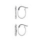 2pr. Polished & Diamond Cut Sterling Silver Hoop Earrings - image 1