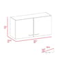 FM FURNITURE Rocco Light Grey Wall Cabinet - image 8