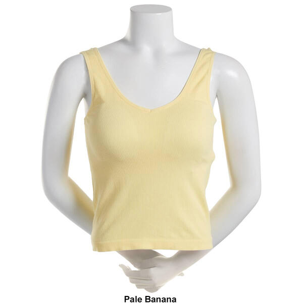 Juniors No Comment Seamless Molded Cup Tank