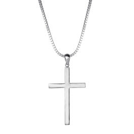 Sterling Silver Cross Pendant with 18in. Chain