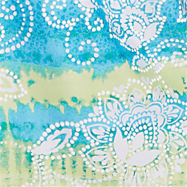 Womens Ruby Rd. Paradise Cove Batik Embroidered Tie Dye Blouse