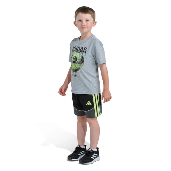 Boys (4-7) adidas® Heather Color Block Short Set