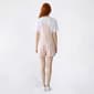 Juniors No Comment Linen Like Stripe Cuff Romper - image 2