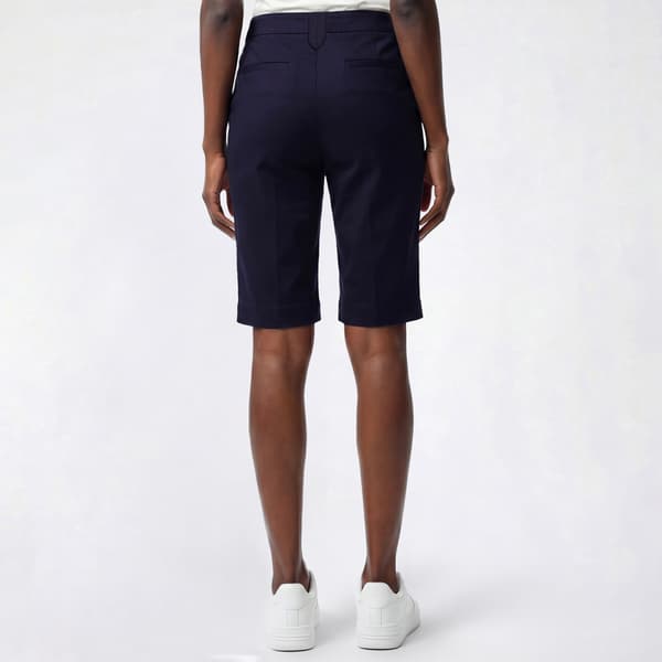 Petite Napa Valley Solid Button Loop Bermuda Shorts