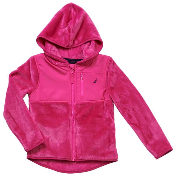Girls &#40;7-16&#41; Nautica Chipie Fur Jacket - image 